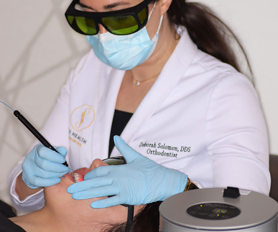 Gingival laser treatment